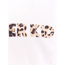 Cotton t-shirt with animalier print