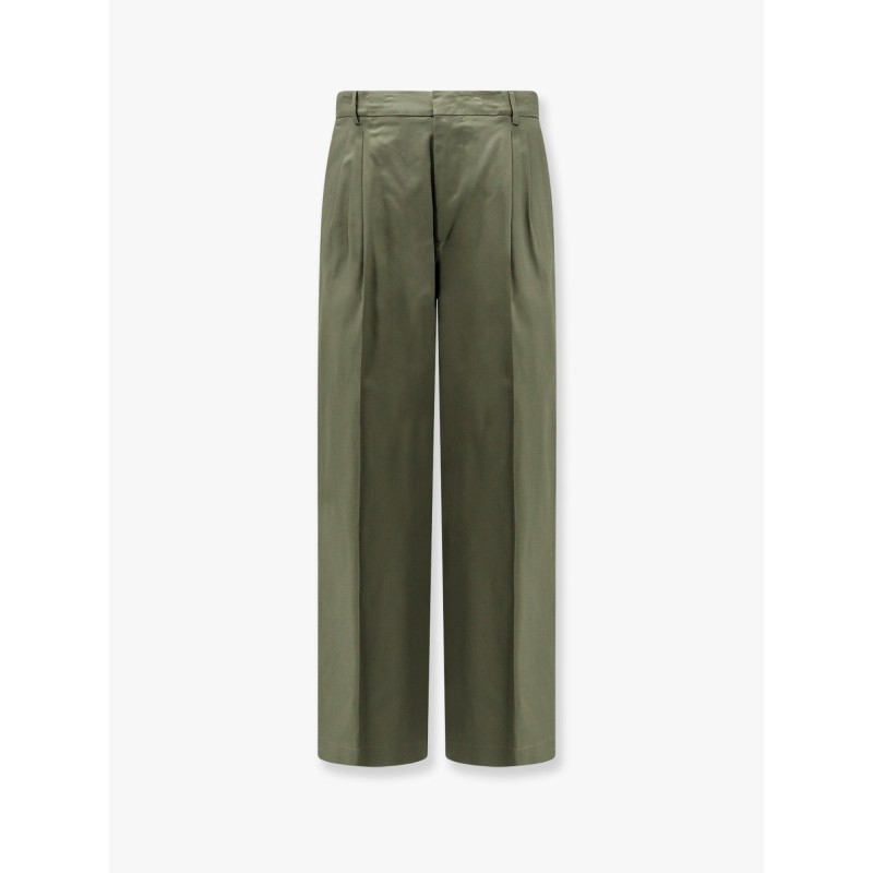 Cotton trouser with frayed edges