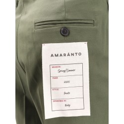 Cotton trouser with frayed edges
