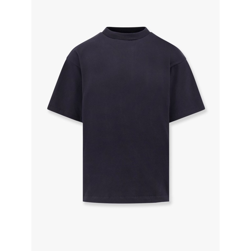 Cotton t-shirt with beads logo patch