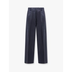 Cotton trouser with frayed edges