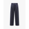 Cotton trouser with frayed edges