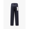 Cotton trouser with frayed edges