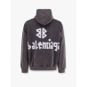 Used effect cotton sweatshirt with new tape logo