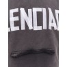 Used effect cotton sweatshirt with new tape logo