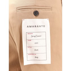 Cotton trouser with frayed edges
