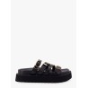Leather sandals with metal details