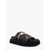 Leather sandals with metal details