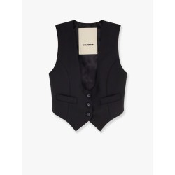 Stretch wool vest