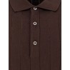 Garment-dyed cotton polo shirt
