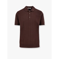 Garment-dyed cotton polo shirt