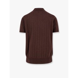 Garment-dyed cotton polo shirt