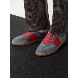 Valentino garavani upvillage low top sneaker in suede and leather