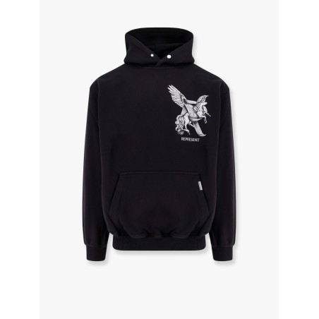 Elegance motion cotton sweatshirt with logo on the front and on the back