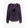 Fernanda cotton shirt with embroidery