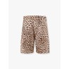 Cotton bermuda shorts with animalier print