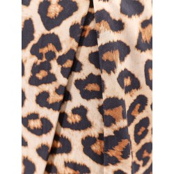 Cotton bermuda shorts with animalier print