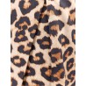 Cotton bermuda shorts with animalier print