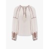 Fernanda cotton shirt with embroidery