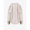 Fernanda cotton shirt with embroidery