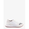 Nylon and suede sneakers