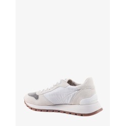 Nylon and suede sneakers