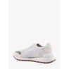 Nylon and suede sneakers