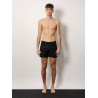 Nylon swim trunk with frontal logo patch