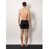 Nylon swim trunk with frontal logo patch