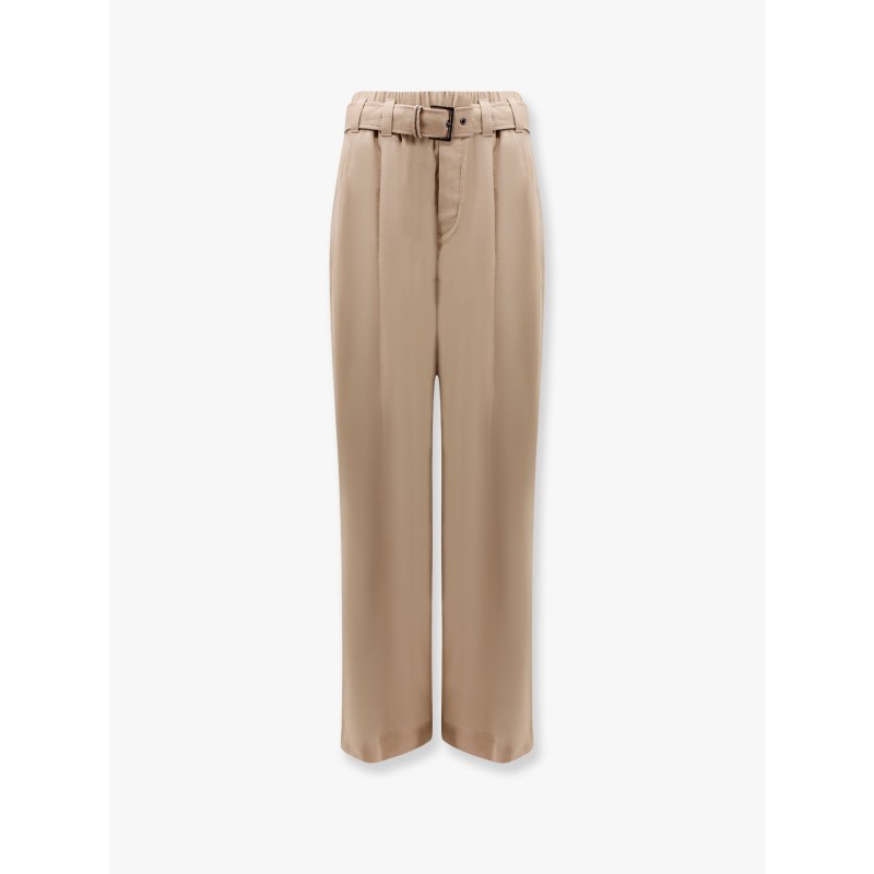 Trouser with belt and monili detail