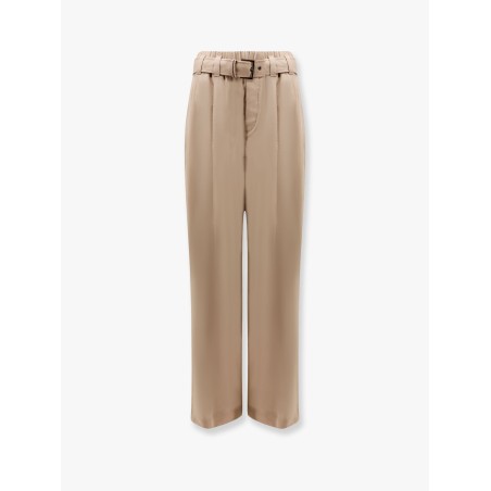 Trouser with belt and monili detail