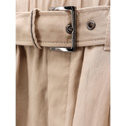 Trouser with belt and monili detail