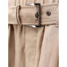 Trouser with belt and monili detail