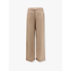 Trouser with belt and monili detail