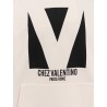 Cotton sweatshirt with chez valentino print