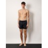 Nylon swim trunk with frontal logo patch