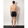 Nylon swim trunk with frontal logo patch