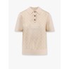Wool and silk polo shirt