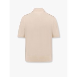 Wool and silk polo shirt