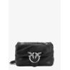Matelassé leather shoulder bag with iconic love birds buckle