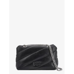 Matelassé leather shoulder bag with iconic love birds buckle