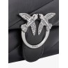 Matelassé leather shoulder bag with iconic love birds buckle