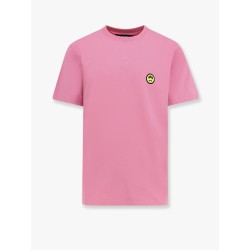 Cotton t-shirt with frontal and back logo print
