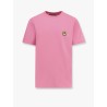 Cotton t-shirt with frontal and back logo print