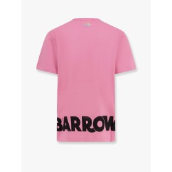 Cotton t-shirt with frontal and back logo print