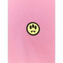 Cotton t-shirt with frontal and back logo print
