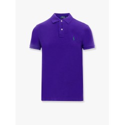 Cotton polo shirt with embroidered logo
