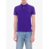 Cotton polo shirt with embroidered logo