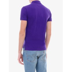 Cotton polo shirt with embroidered logo