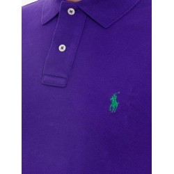 Cotton polo shirt with embroidered logo